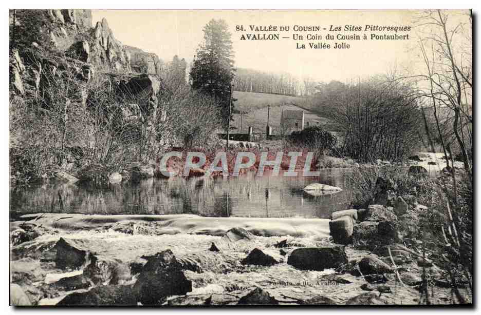 Vallée du Cousin — Les Sites Pittoresques — Avallon — Un Coin du Cousin à Pontaubert — La Vallée Jolie