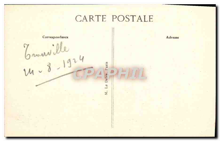 TROUVILLE — Mauvais temps à la Plage — G. F. Le Havre, n° 260 — Rückseite