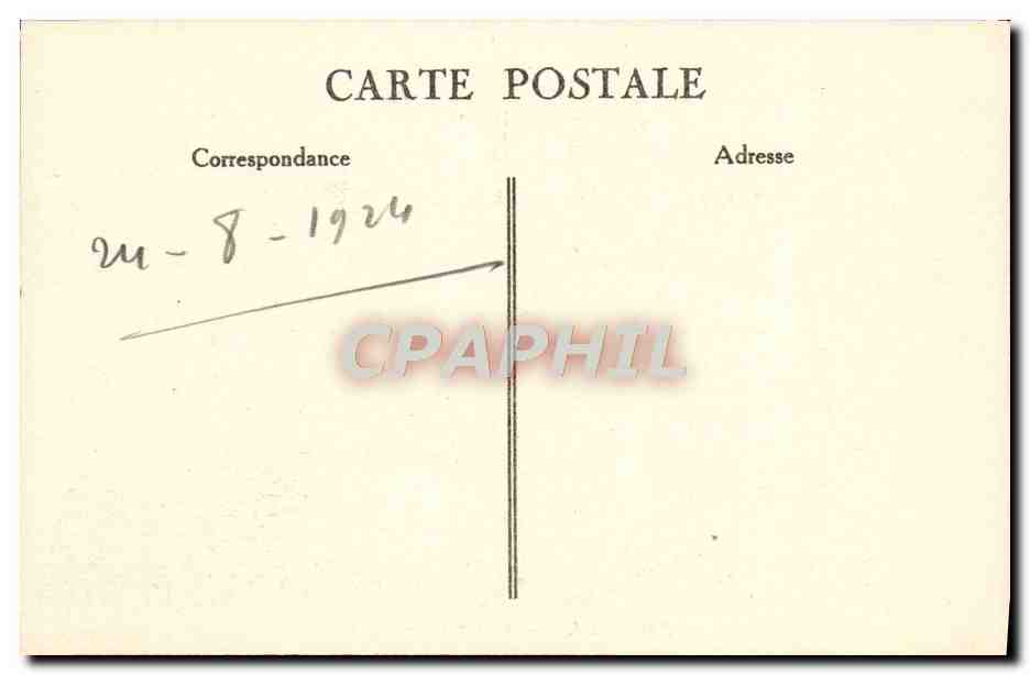 CPA Trouville Le Casino et les Quais Bateaux — Verso