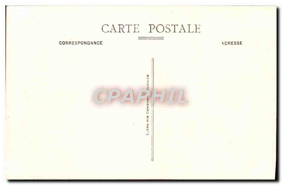 CPA Saumur Le Chateau Fort Les Fosses — Rückseite