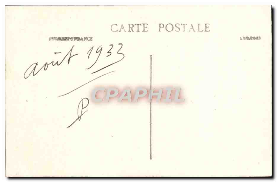 CPA Saint Fargeau Le Beffroi  — Rückseite