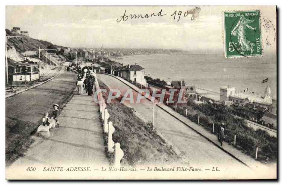 CPA Saint Adresse Le Nice Havrais Le boulevard Felix Faure
