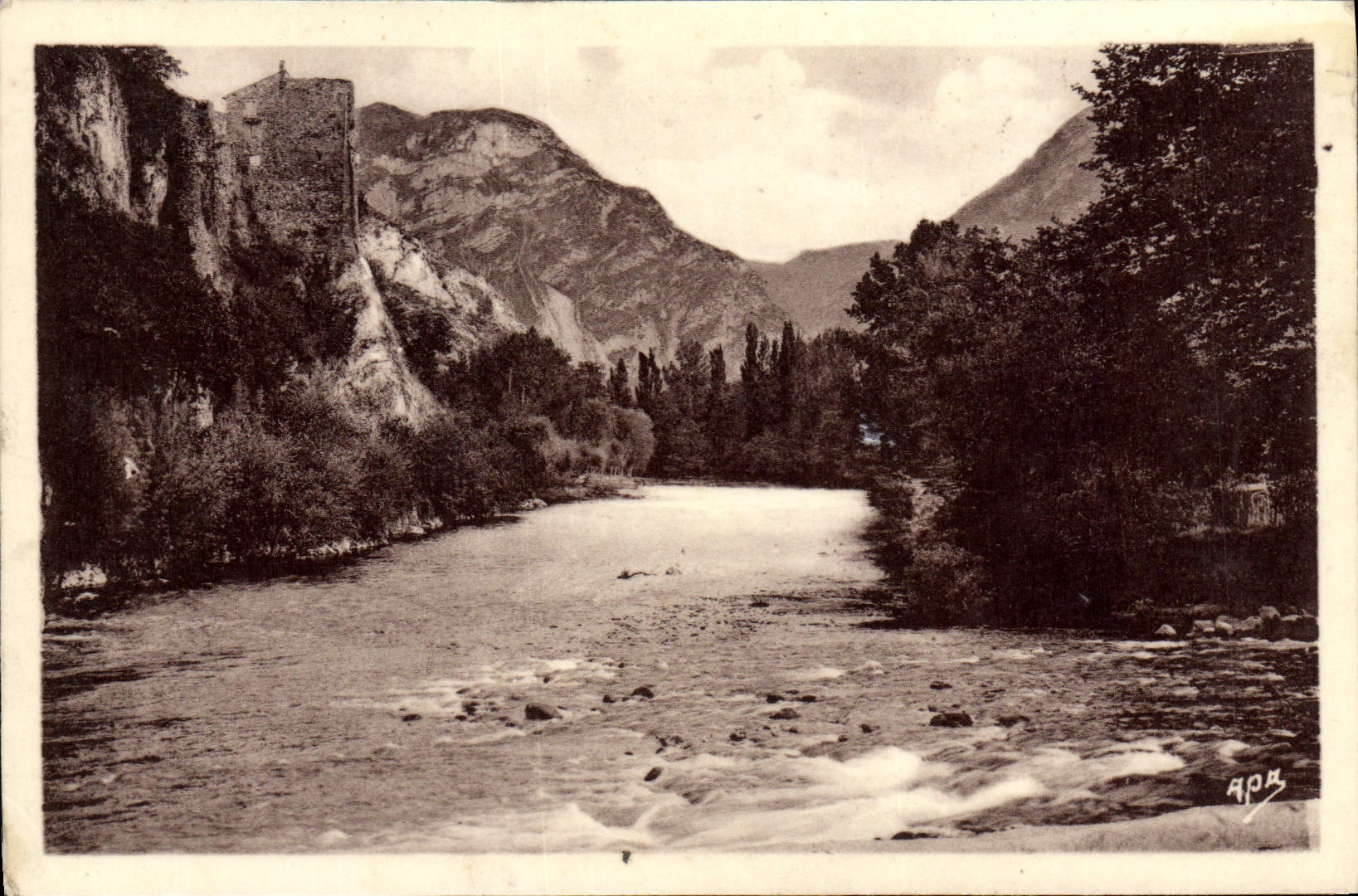 Tarascon-sur-Ariège — Les Remparts et l'Ariège au confluent du Vicdessos — Les Cartes A. Paix-FouX ALBI