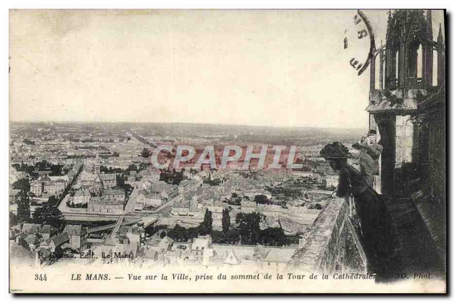 CPA Le Mans Vue Sur la Ville Prise du Sommet de Tour de la Cathedrale