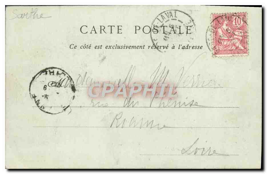 CPA La Sarthe et le Mans Vue Prise du Quai de l'amiral Lalande — Verso