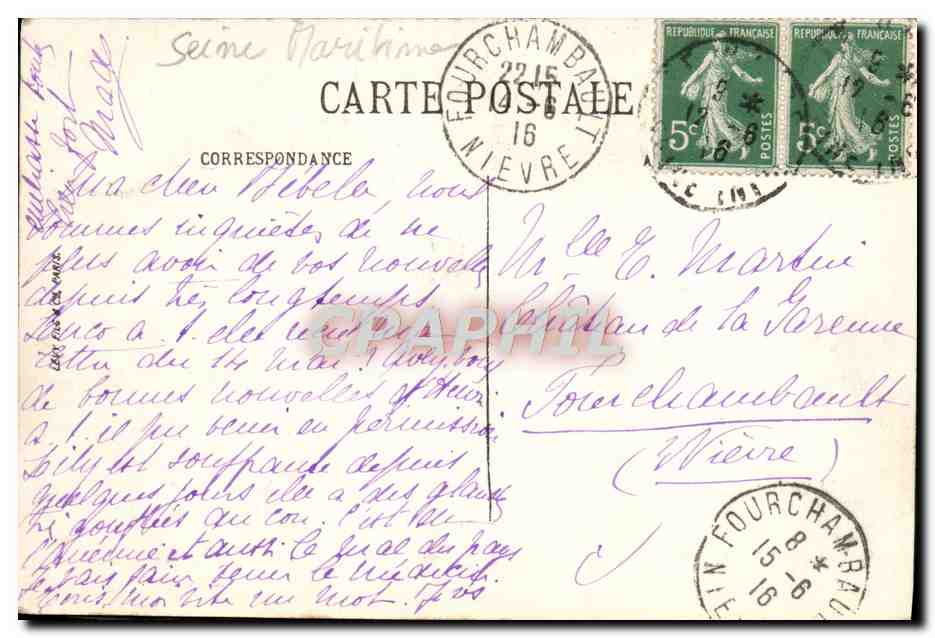 CPA Saint Adresse Vue Prise du Palais des Regates — Rückseite