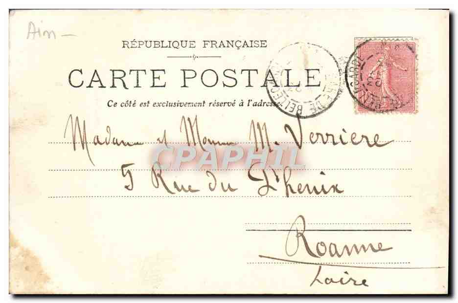 Bellegarde — Perte du Rhône en Hiver — L. Michaux, Editeur, Bellegarde — Reverso