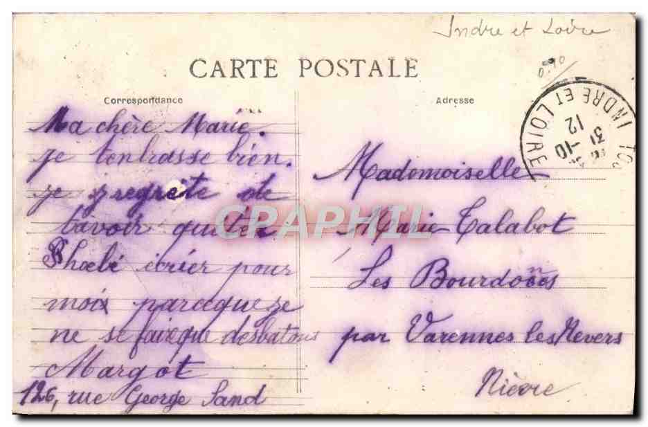 CPA Loches La Porte des Cordtiers l'une des Cinq Portes a pont levis — Rückseite