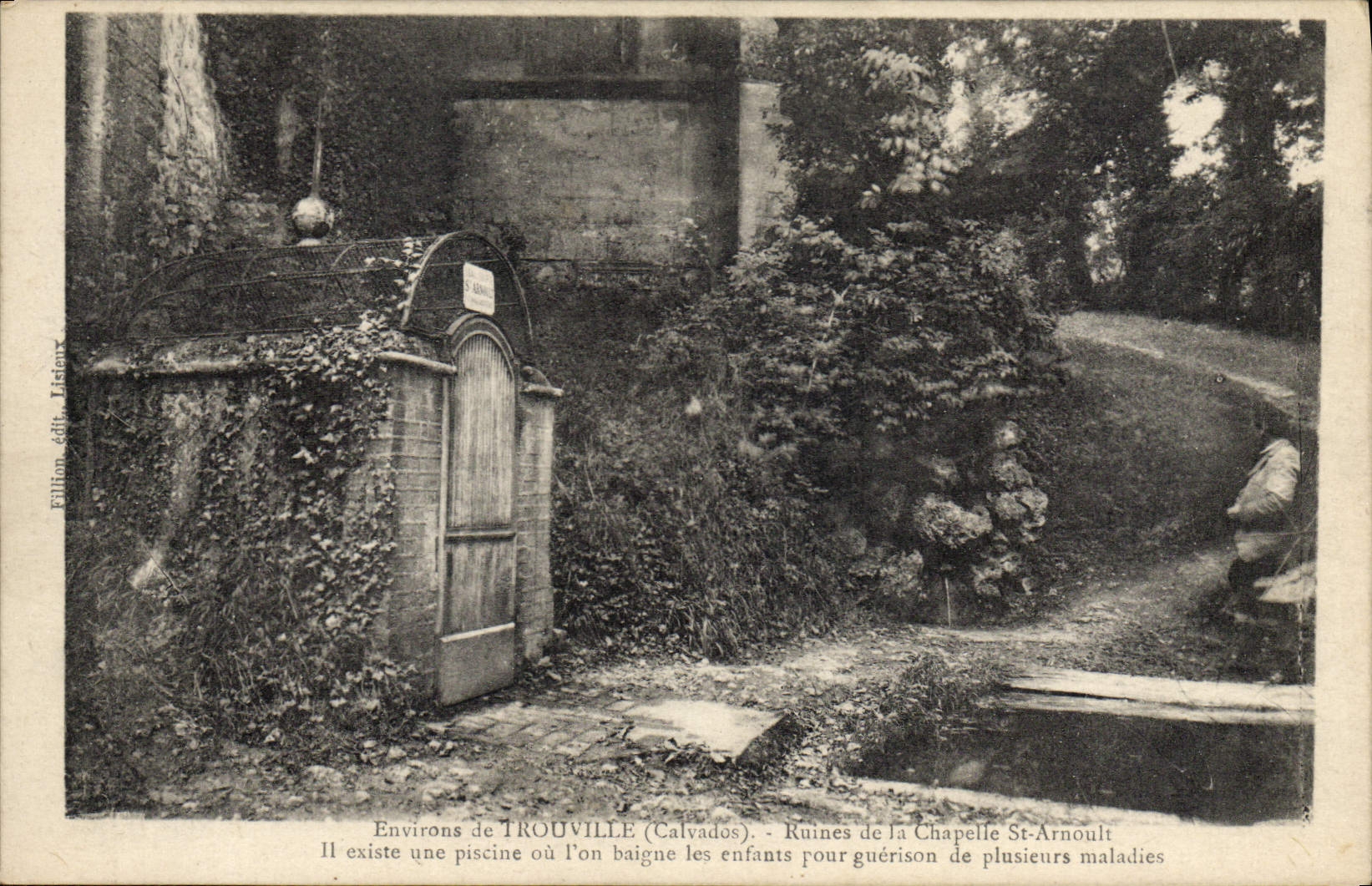 Umgebung von TROUVILLE (Calvados) — Ruinen der Kapelle St-Arnoult — Fillion, Verlag J. Lister