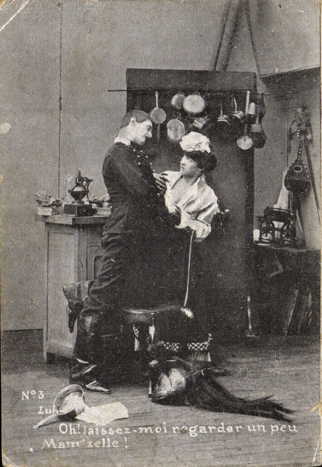 Theaterszene — Küchenszene — Verlag unbekannt, Nr. 3