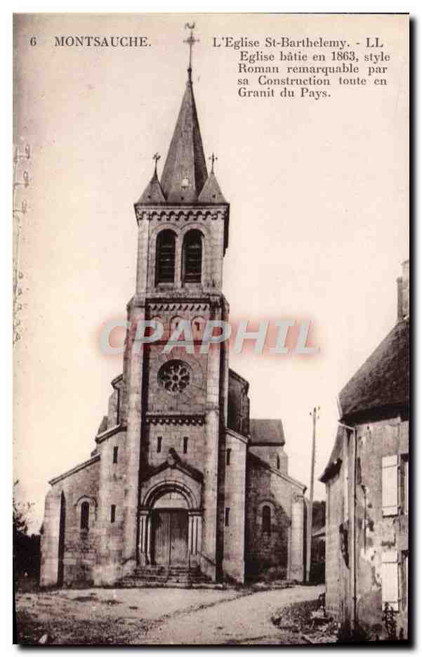 CPA Montsauche L'Eglise St Barthelemy