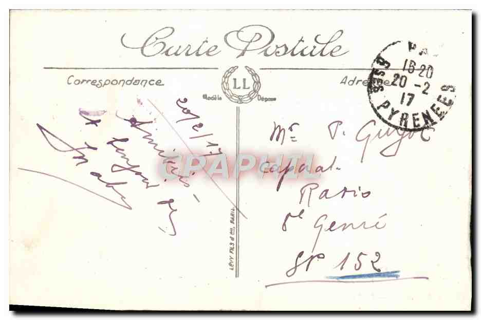 Pau — Le Funiculaire et l'Hôtel de France — LL, n° 155 — Reverso