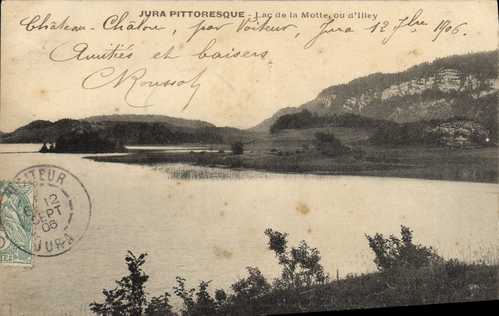 CPA Jura Pittoresque Lac de la Motte ou d'Illey 