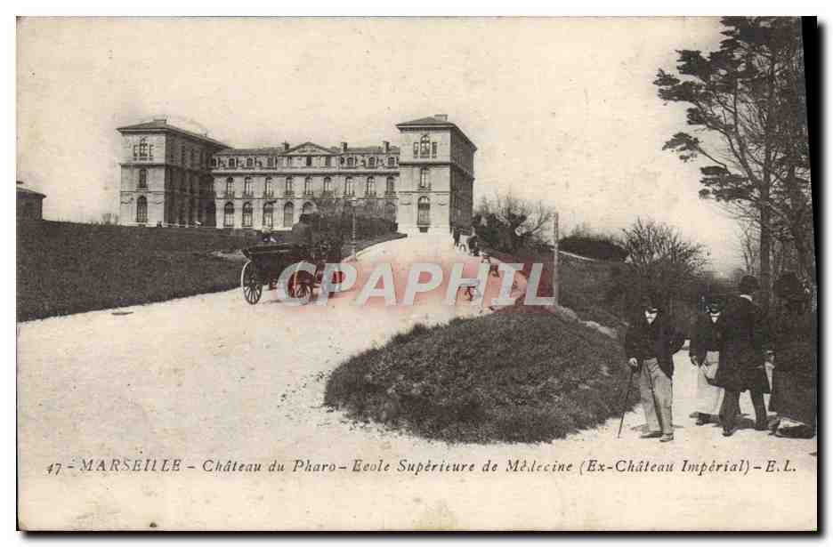 CPA Marseille Chateau du Pharo Ecole superieure de Medecine Ex chateau Imperial