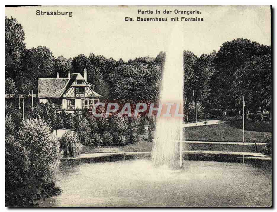 CPA Strassbourg Partie in der Orangerie