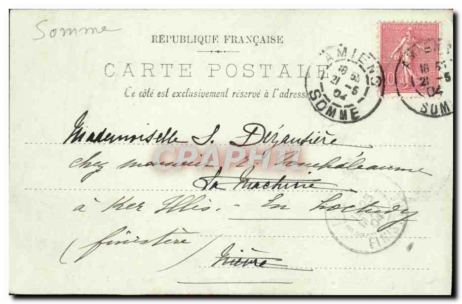 CPA Amiens La Cathedrale Translation des Reliques de St Firmin — Rückseite