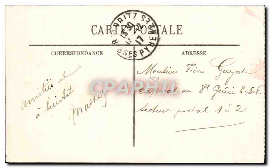 CPA Biarritz Rocher et Esplanade de la Vierge — Verso