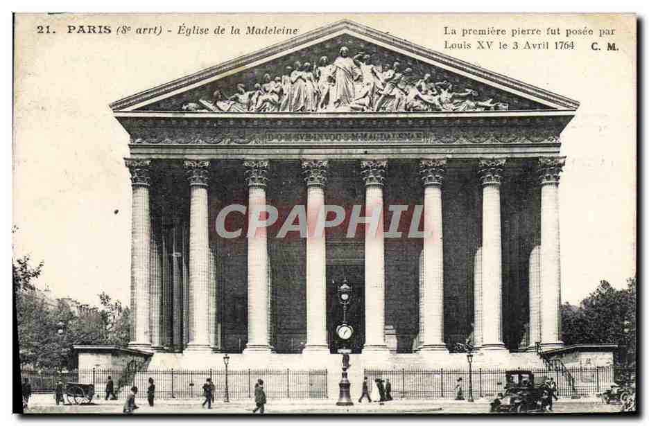 CPA Paris Eglise de la Madeleine
