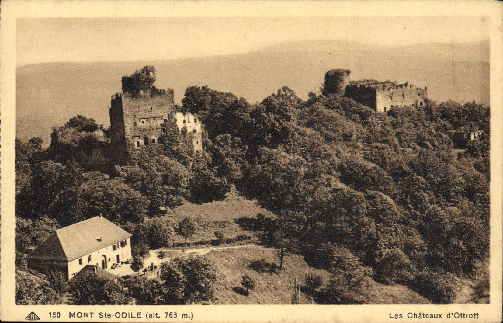 CPA Mont Ste Odile Les chateaux d'Ottrott