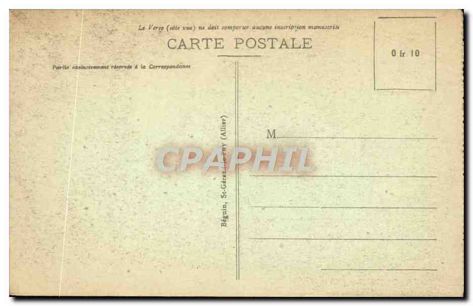 CPA Bourbonnais Bourbon L'Archambault Le casino et l'etablissement thermal — Verso