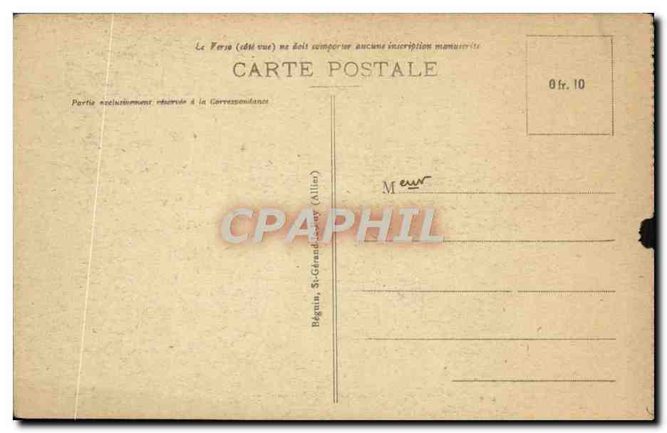 CPA Bourbonnais Bourbon L'Archambault Vue generale — Verso