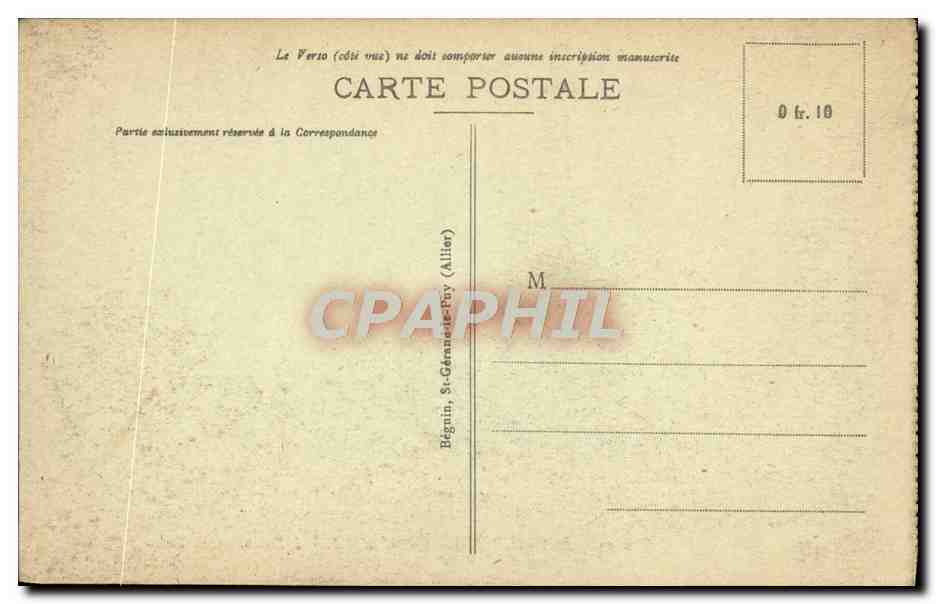 CPA Bourbonnais Bourbon L'Archambault L'etablissement thermal — Verso