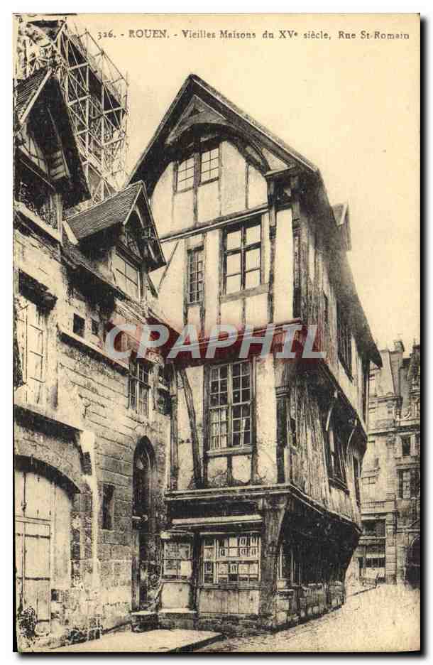 CPA Rouen Vieilles Maisons Rue St Romain