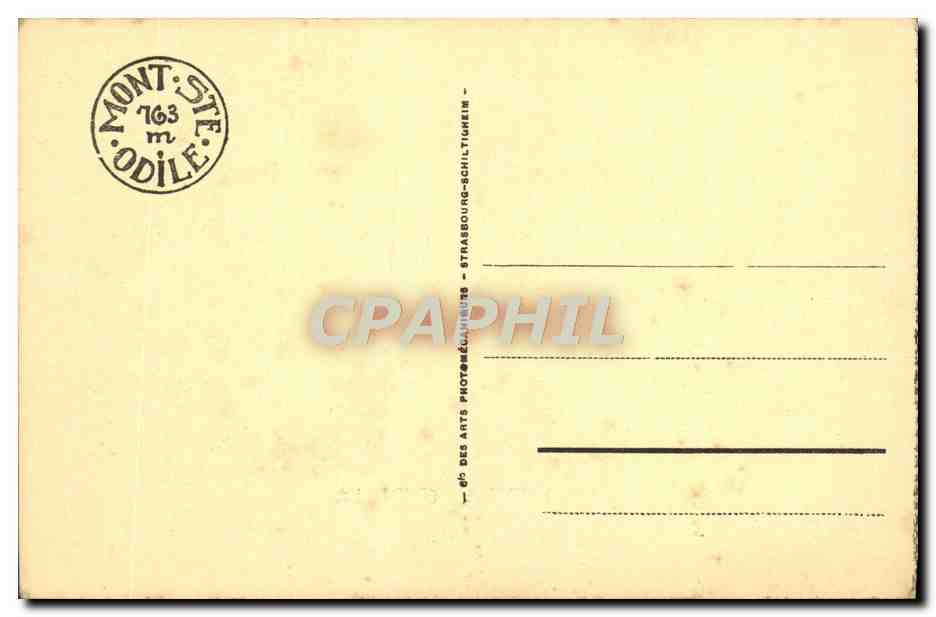 CPA Sancta Odilia — Verso