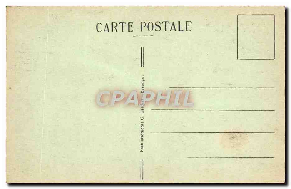 CPA Sommet du Ballon La Vierge et point trigonometrique — Rückseite