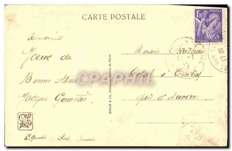 CPA Petits hollandais au bord d'un canal Chevre  — Verso