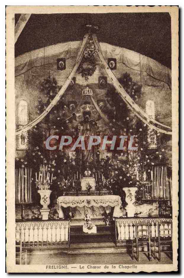 CPA Freligne Le Choeur de la Chapelle