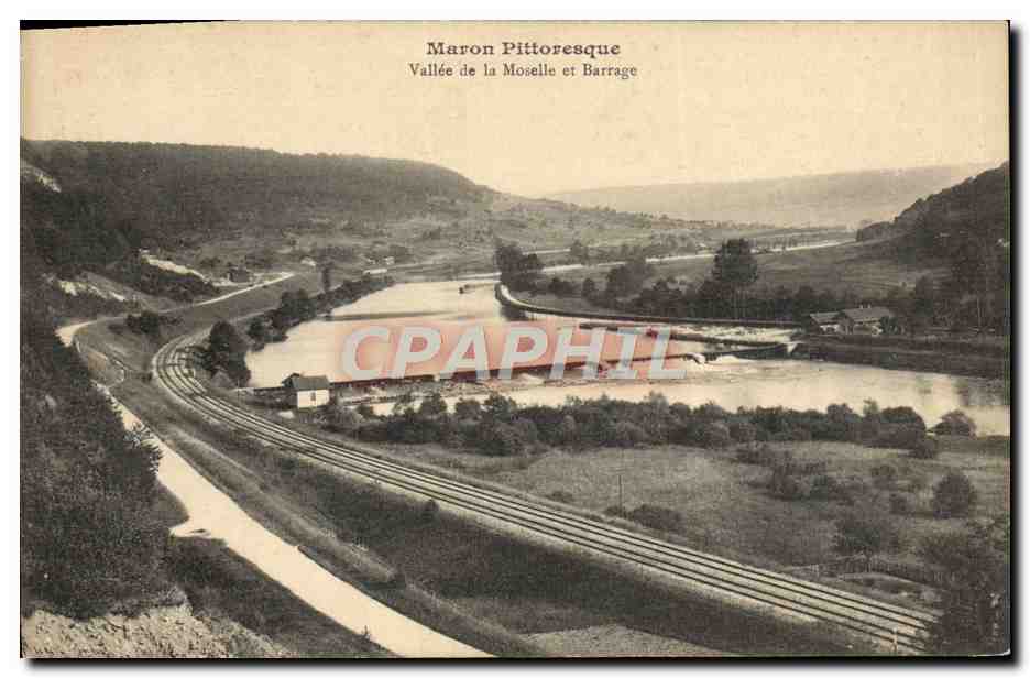CPA Maron Vallee de la Moselle et barrage 