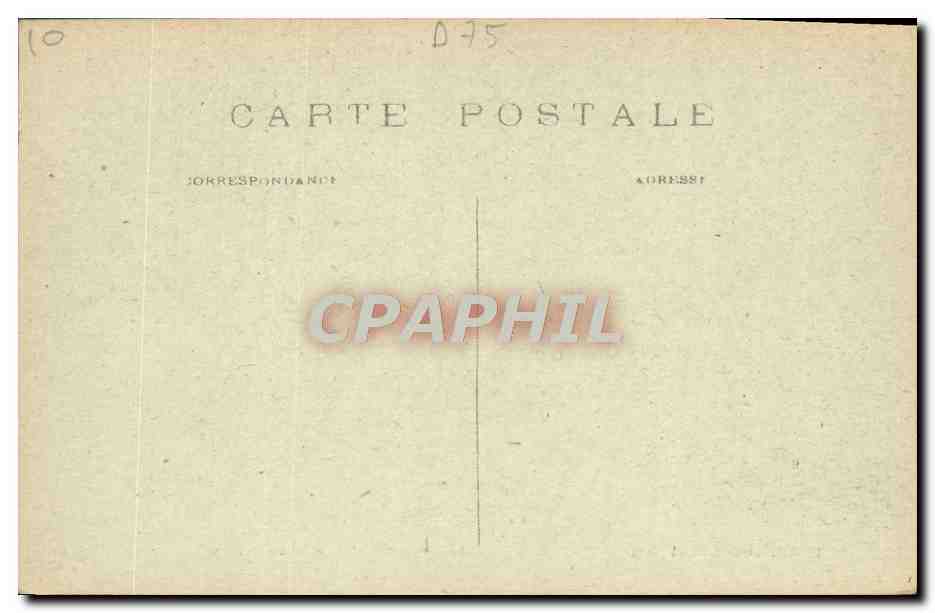 CPA Paris Le portail de Notre Dame — Verso