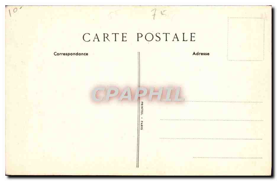CPA Paris Caisse d'Epargne et de Prevoyance Rue Coq Herin et Rue du Louvre — Rückseite