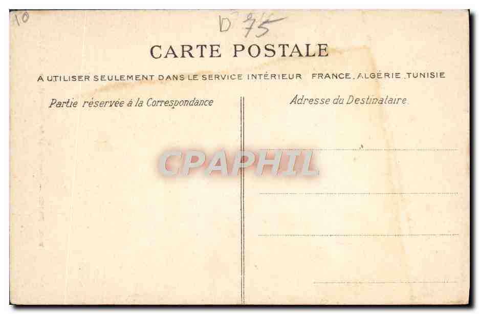 CPA Paris Monument de Victor Hugo — Rückseite