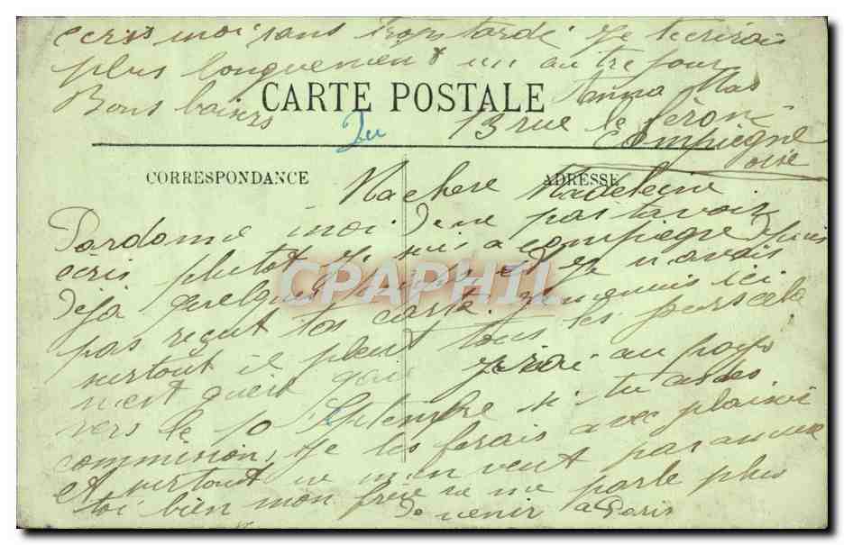 Compiègne — Le Parc et le Banc de Napoléon Ier — LL. — Reverso