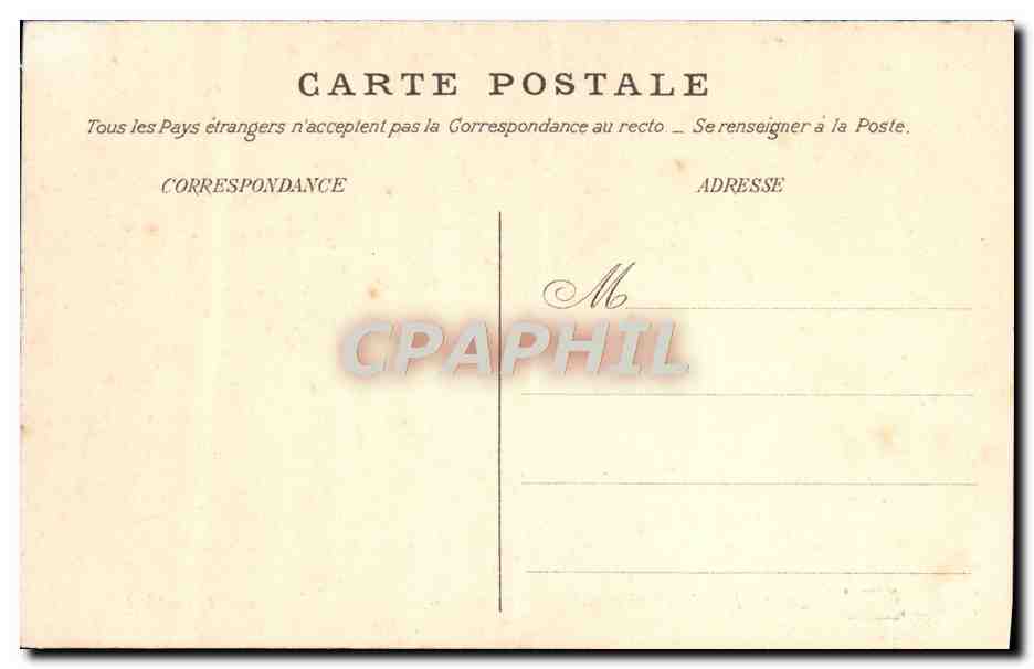 Cruce de la Croix de Franchard — Bosque de Fontainebleau — Editor no identificado, n° 404 — Reverso