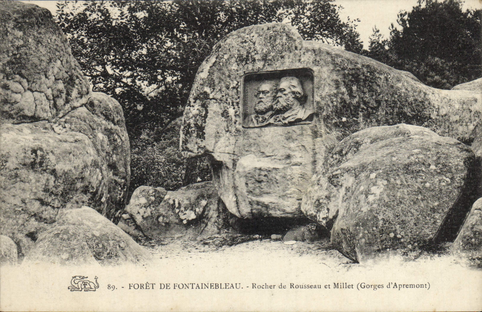 Felsen von Rousseau und Millet - Forêt de Fontainebleau - Gorges d'Apremont