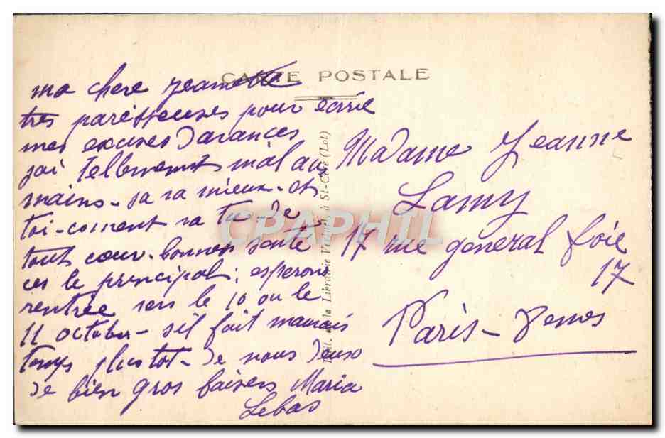 Cheminée de la Grande Salle — Château de Montal, près Saint-Céré (Lot) — 1881 — Reverso