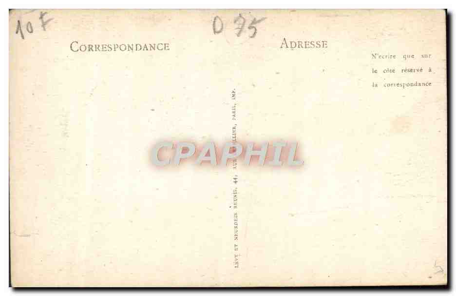 CPA Paris Notre Dame La Fleche — Verso