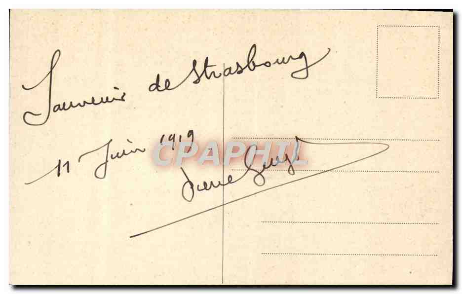 CPA Strassburg Partie In Der Orangerie — Verso