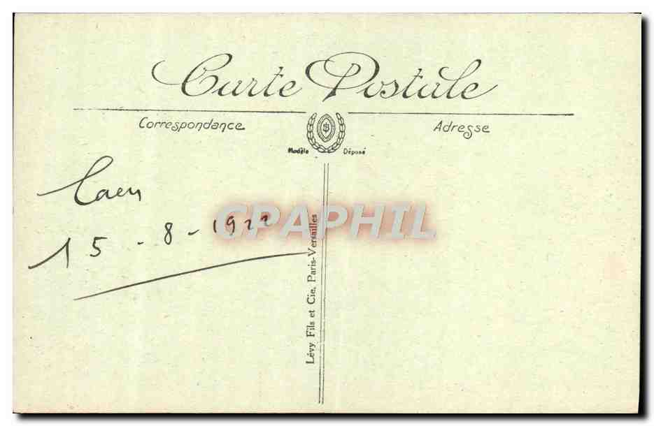 CPA Caen La Passerelle — Verso