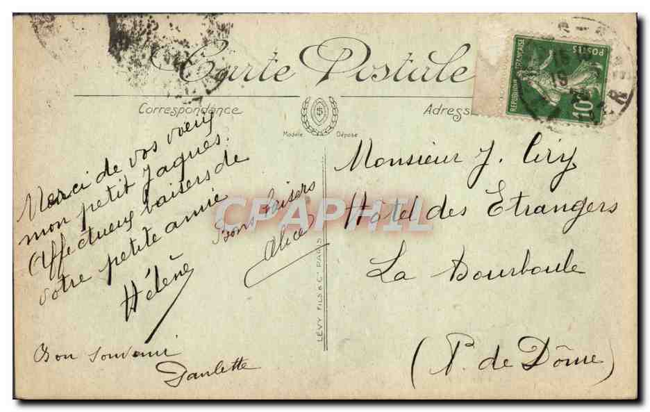 CPA Blois Le Chateau L'Eglise Saint Nicolas Et La Loire — Verso