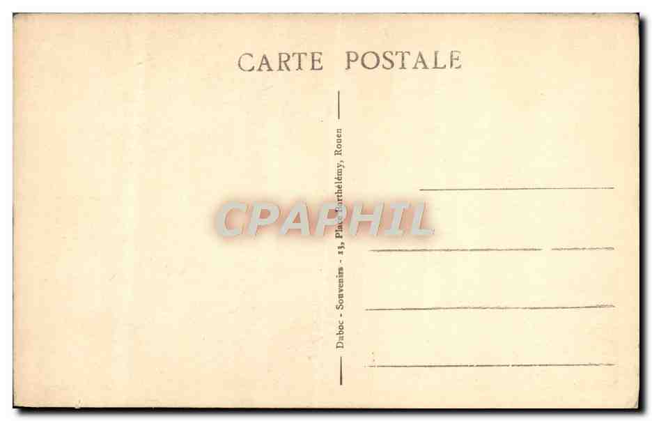 CPA Rouen La Grosse Horloge — Verso