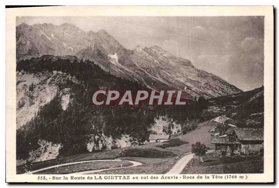 Sur la Route de LA GIETTAZ au col des Aravis - Rocs de la Tête (1766 m) — L. Morand, Haute-Savoie