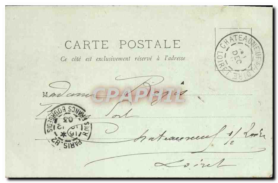 CPA Paris Notre Dame Et Le Pont — Rückseite