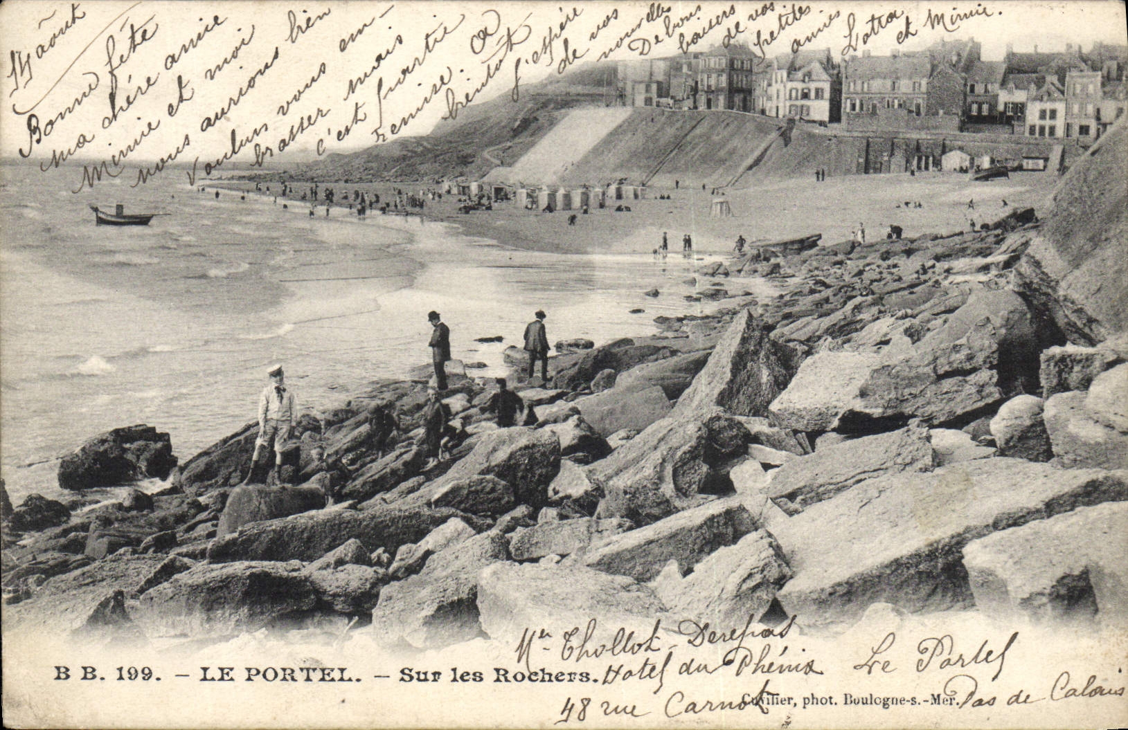 CPA Le Portel Sur Les Rochers