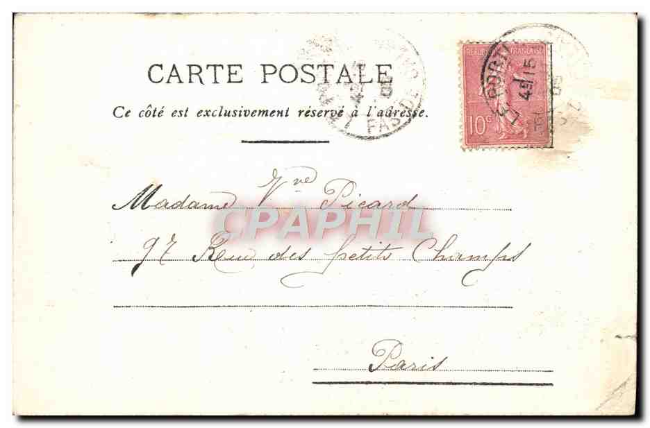 CPA Le Portel Sur Les Rochers — Rückseite