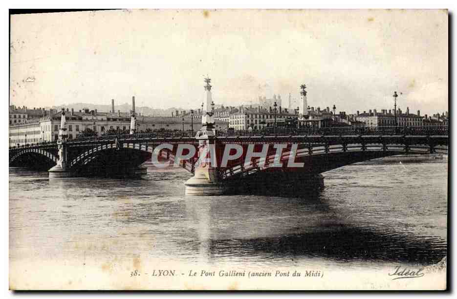 LYON - Le Pont Gallieni (ancien Pont du Midi) — éditeur Idéal, n° 38