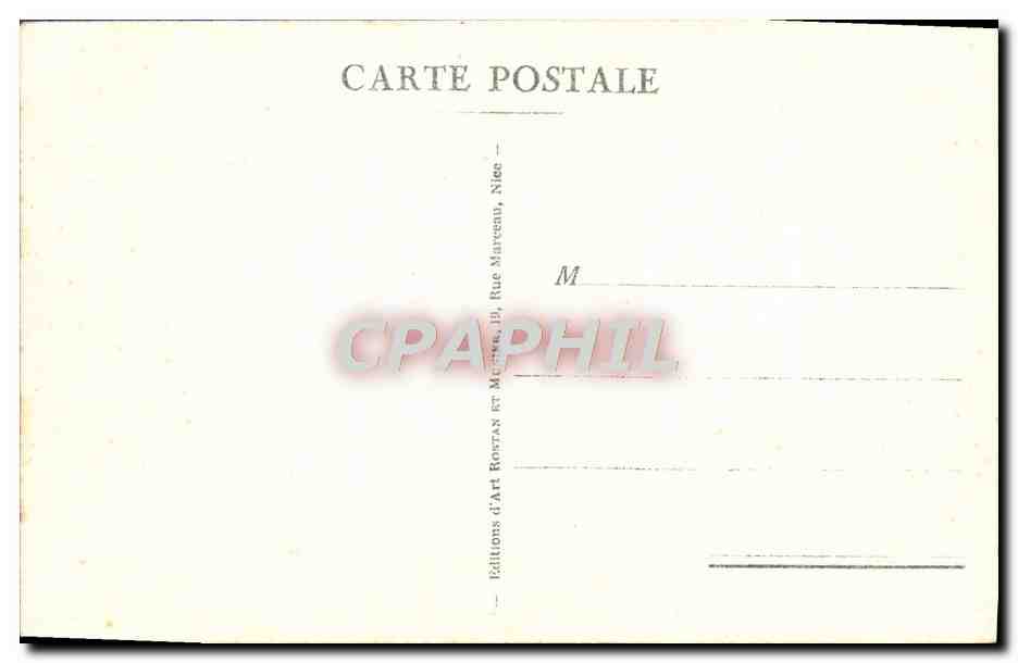 La Turbie — Vue sur la Principauté de Monaco — Éditions d'Art Rostas et Marcel, Nice — Reverso